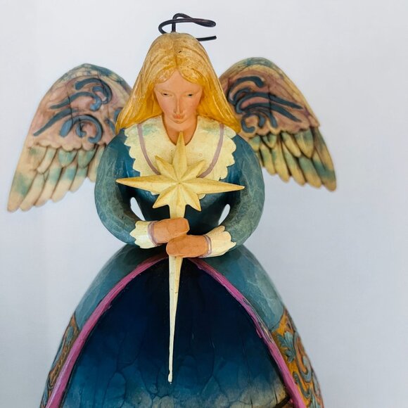 2005 Jim Shore Angel Nativity Scene A Star Shall Guide Us Hand-Painted Details 1 - Picture 3 of 10